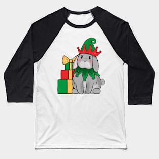 Christmas elf bunny rabbit Baseball T-Shirt